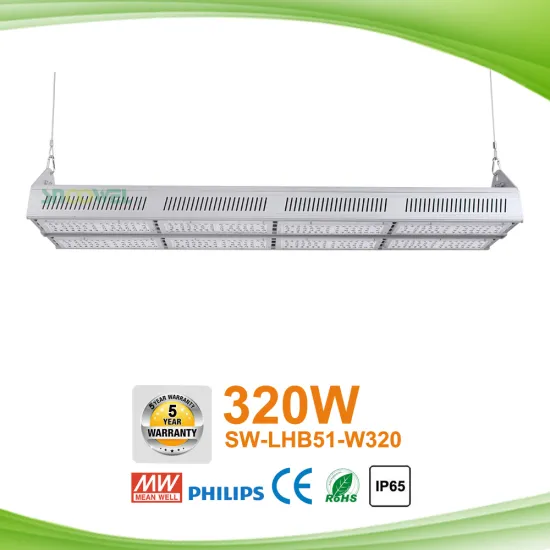 New design industrial used outdoor IP65 320w led linear high bay light