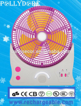 Rechargeable mini Table Fan battery fan with LED Light Fan Made In China XTC-088