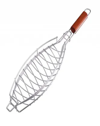 Wholesale Barbecue tool Folder Basket Fish Griller For Outdoor BBQ Kitchen grilling skillet basket BBQ Grill Fish Basket
