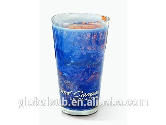 2016 newest products 17 oz Sublimation Cone Glass Mug water cups