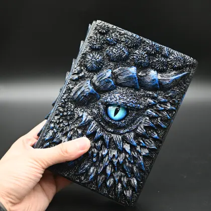 Wholesale Handmade Forest Evil Dragon Game Handbook - 200 Pages A5 Silky Writing Resin Notebook