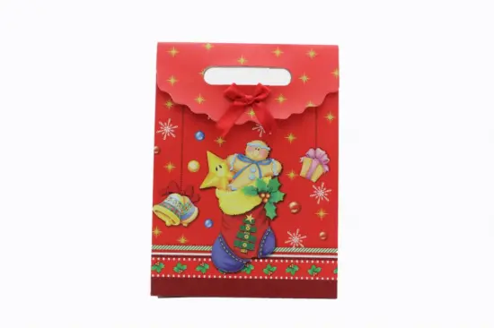 Christmas gift box with hand