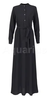 Button A Line Dress