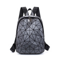 Custom Twinkle school bags kids mirror-shine surfaces backpack fashion geometric student backpack with large capacity geometr