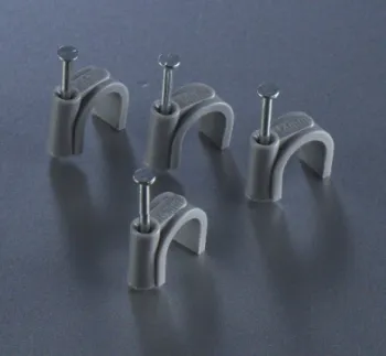 Authentic China Manufacturer White Plastic Flat Wall Wire Cable Clip