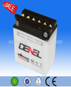 12V charging lead acid motorcycle battery with big capacity