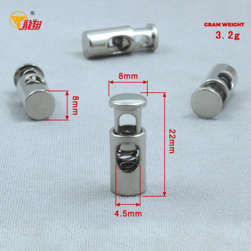 মিনিমালিস্ট নলাকার মেটাল স্প্রিং কর্ড লক