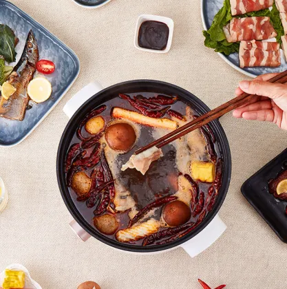 Electric Hot Pot for Shabu Shabu and Home Cooking