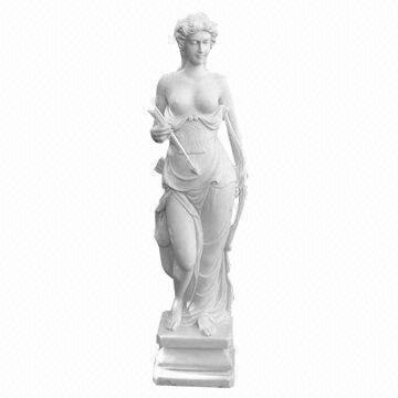 Diana Huntress Nude Women's Elegant Marble Garden Ornament Sculpture