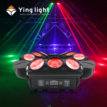 9 Eyes RGBW 4in1 LED Spider Beam Moving Head Light