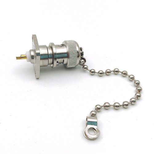 Metal BNC Protective Cover Dust Cap With Chain