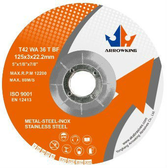 5\" 125x3x22.2mm Depressed Center Cutting Disc