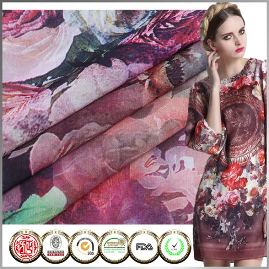 Latest style SGS Certified Printed Bulk chiffon fabric print