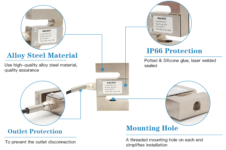 GSL301 S type load cell detail