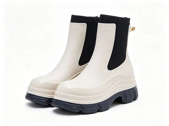 Women's Waterproof PVC Ankle & Bootie Boots