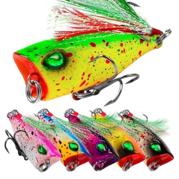 Runtoo 43mm 4G Surface Saltwater Hard Plastic Topwater Popper Lure