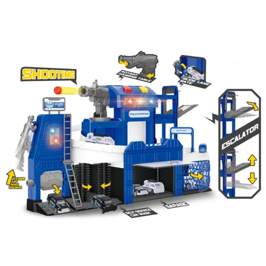 Newest Multifunctional Dinosaur, Police, Fire, and Parking Slot Car Puzzle Game Set