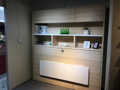Murphy bed with desk and bookshelf