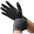 Travail sans poudre Gants nitriles industriels noirs