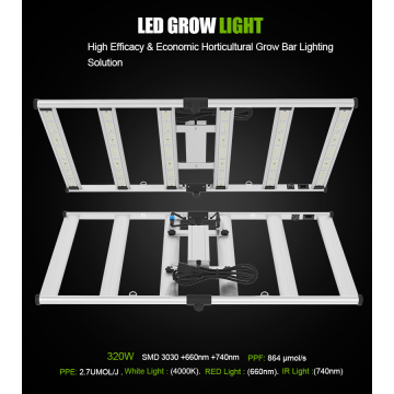 LED de alta calidad ecológica LED Crece la luz 320W