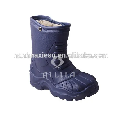 Warm winter rain boots