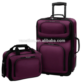 high end soft polyester luggage sets