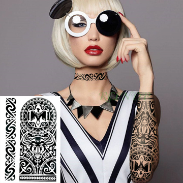 Waterproof Temporary Tattoo Sticker Tribal totem old school fake tatto flash tatoo tatouage Stickers hand arm for girl women men