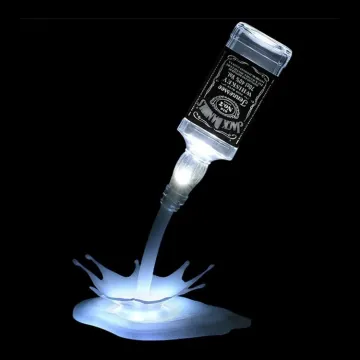 DIY LED Night Light - 3D Wine Pouring Desk Table Lamp with Color Changing Effects for Bars and Restaurants