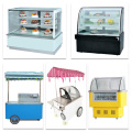 IJs display Food Grade Popsicle Cabinet Freezer