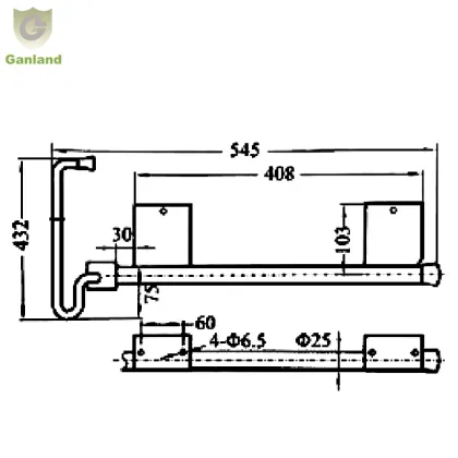 GL-16514 Semi-Trailer Large Door Retainer Keeper