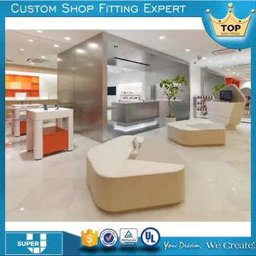 Attractive new design retial mobile phone strore decoration mobile shop furniture