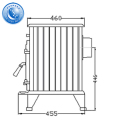 8KW 100kg personalizzati in ghisa stufe a legna