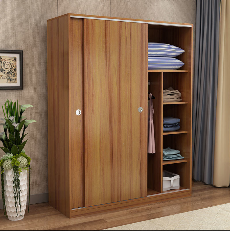 Armoire en bois la plus populaire avec porte coulissante ou rangement