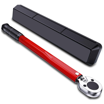 YUHANG 1/2 Inch Drive Click Torque Wrench, 10-150 Ft.-lb / 28-210 Nm, Red