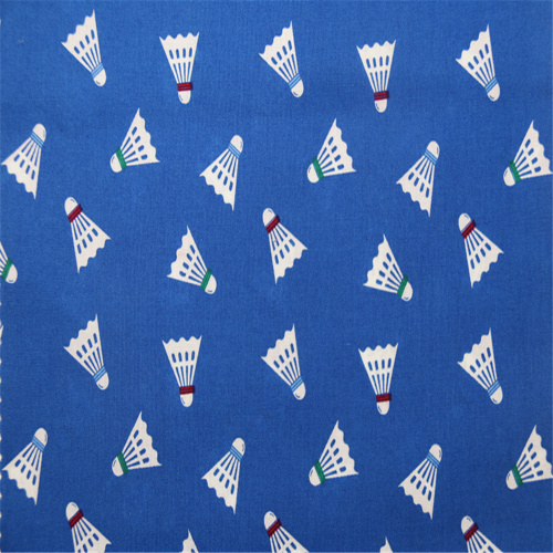 Badminton Pattern With Cotton Poplin Fabric