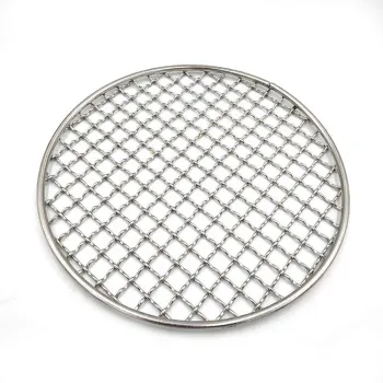 304 316 Stainless Steel BBQ Grill Net with Turning Handle