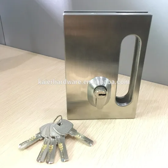 stainless steel sliding glass door lock with knob