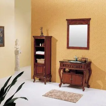 Chinese Antique Furniture's, Made of Wooden, Composed of Bath Cabinet and Mirror Vanities