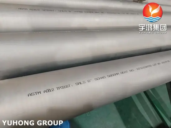 ASTM A312 TP316Ti Stainless Steel Seamless Pipe