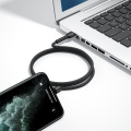 Schwarzes USB-C-Typ C-Kabel