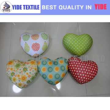 printed spandex heart shape micro beads car seat cushion decorative cushion