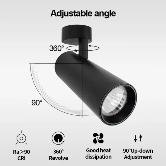 Spot Focus Magnetic Rail System COB Track Light