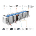 QM 6.5MWH Lithium Battery ESS dengan penyejukan cecair