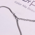 Con rắn chuỗi vòng cổ với bóng Zircon cổ áo Crystal Choker