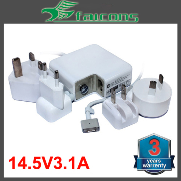 14.5V 3.1A Laptop AC Power Adapter for Apple 45W Magsafe 2