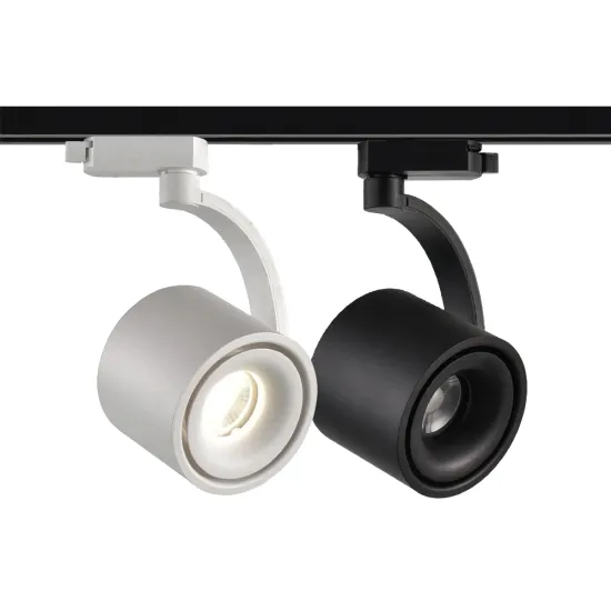 High Quality Aluminum Housing 12W/15W LED Track Light for Showrooms (110V/220V, 120lm/W, Black/White)