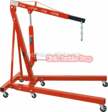2TON hydraulic shop crane(folding)with Double Pump