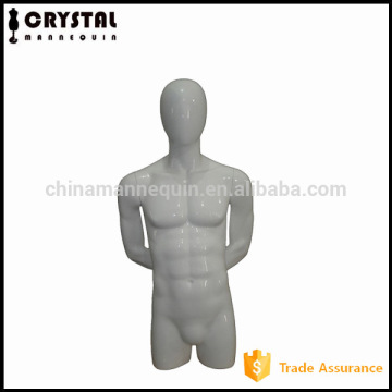 half body fiberglass man torso mannequin
