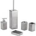 Square Stainless Steel Bathroom Accessory Set