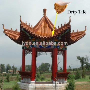 colored glaze decoration for 3*3 garden pavilion